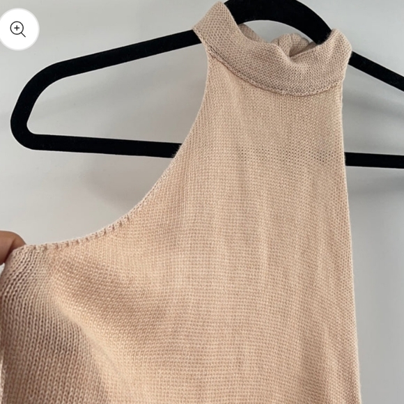 Free People Backless Knit Seamless Tank Pink Blush Size XS/S Ballet - Picture 4 of 9